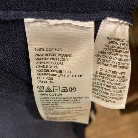 Men’s Tommy Bahama Navy Blue 3/4 Zip Long Sleeve Pullover. Size L. NWT - Picture 10 of 11